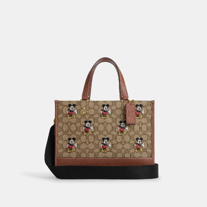 Coach Outlet Disney X Coach Dempsey Carryall In Signature Jacquard With Mickey Mouse Print