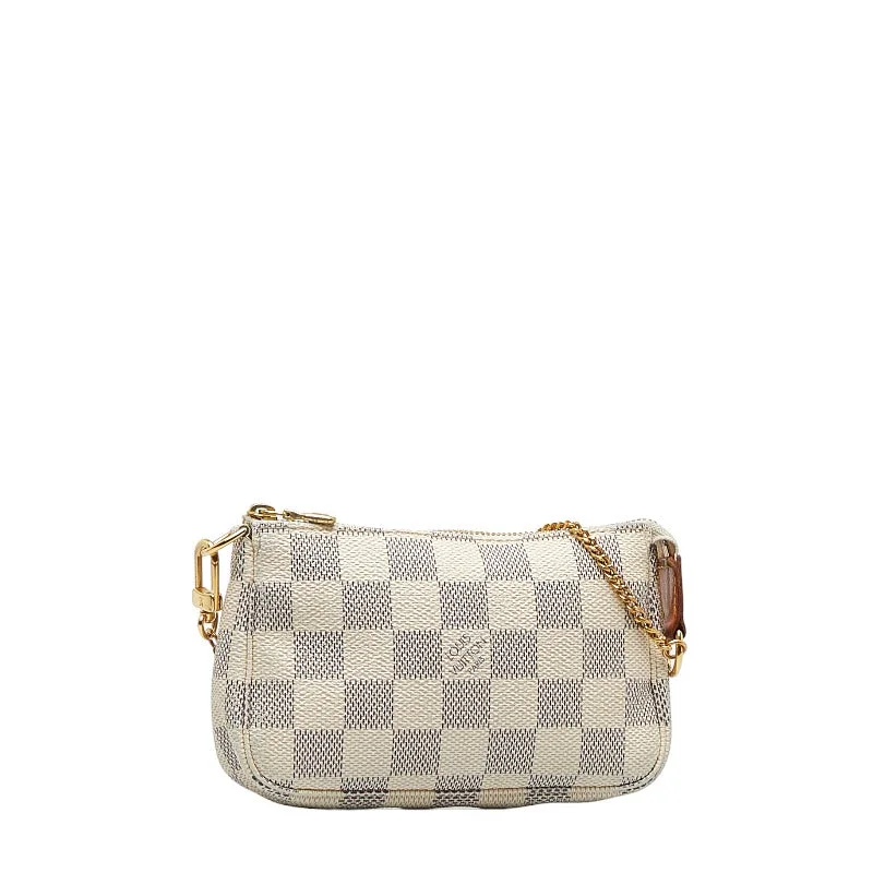 Louis Vuitton Mini Pochette Accessoires Handbag Damier Azur N58010