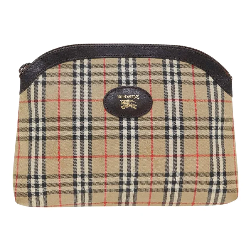 Burberry Nova Check  Canvas Clutch Bag (Pre-Owned)