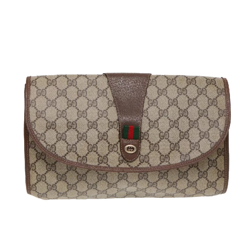 Gucci Sherry  Canvas Clutch Bag (Pre-Owned)