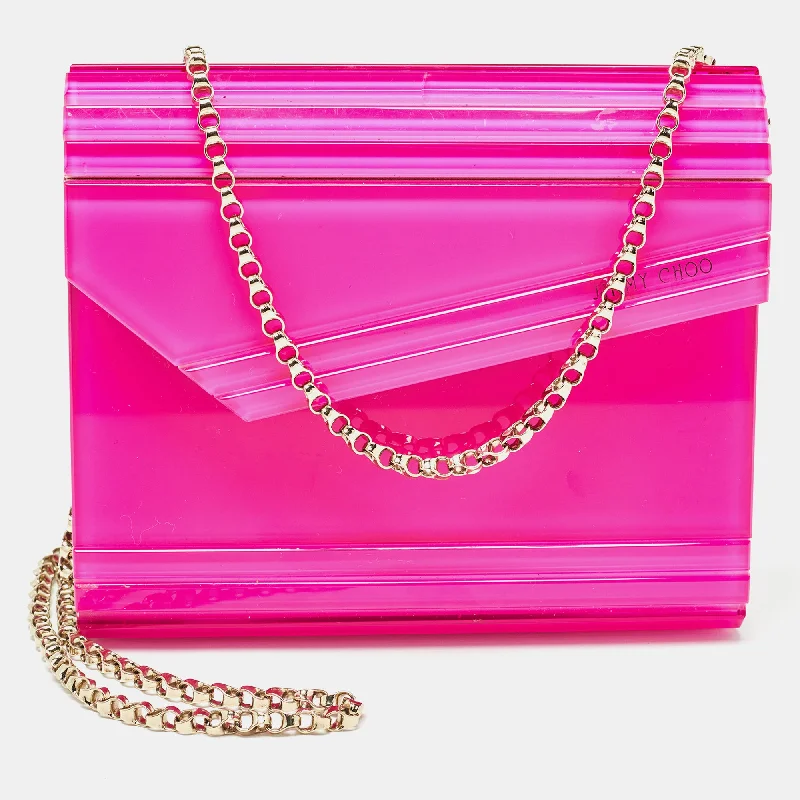 Jimmy Choo Acrylic And Leather Candy Chain Clutch