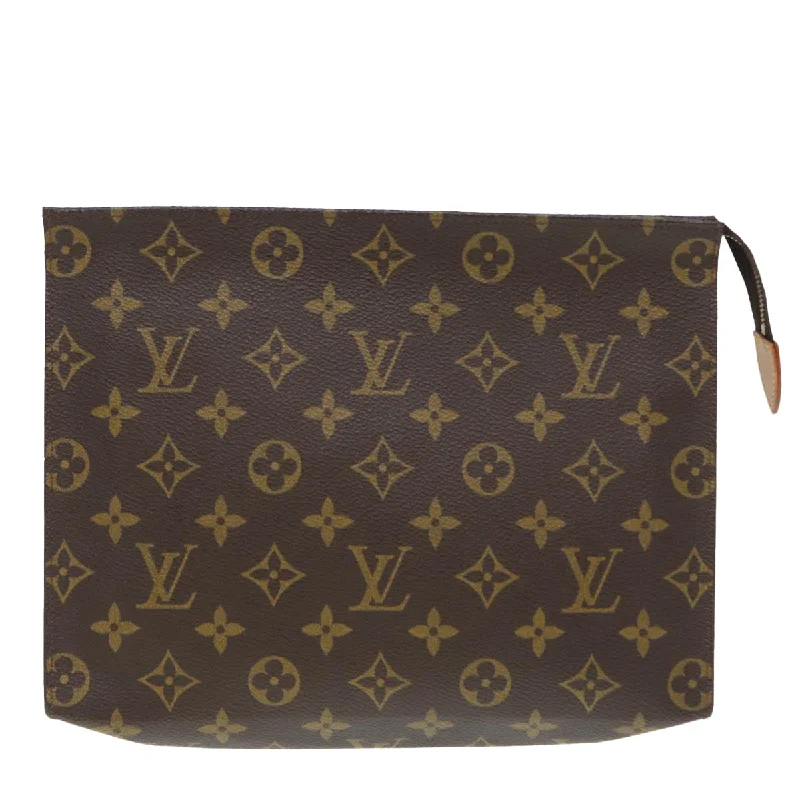 Louis Vuitton Poche Toilette  Canvas Clutch Bag (Pre-Owned)