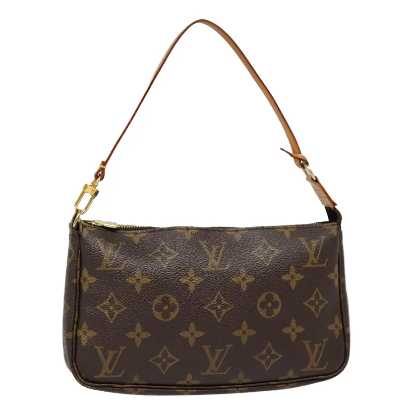 Louis Vuitton Pochette Accessoire  Canvas Clutch Bag (Pre-Owned)