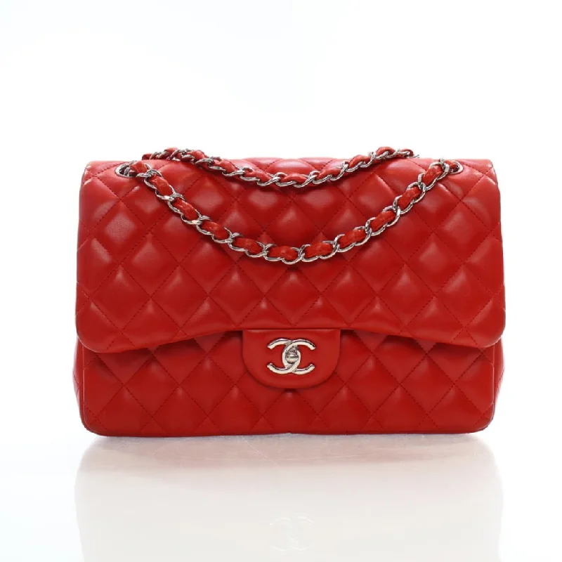 Chanel Classic Flap Jumbo Red Lambskin