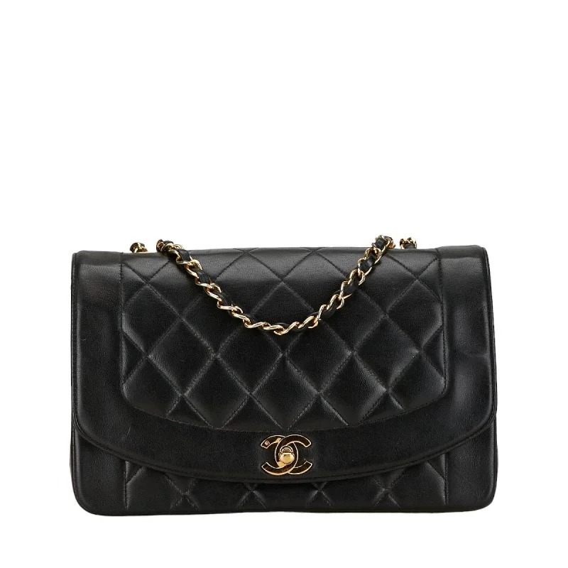 Chanel Diana  Leather Shoulder Bag (Pre-Owned)