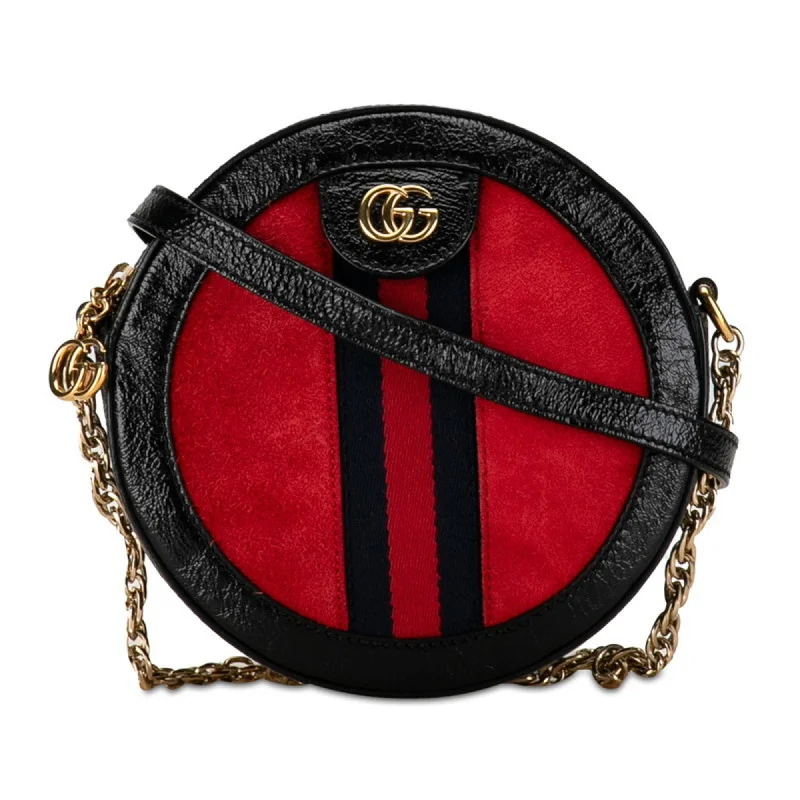 Gucci Ophidia  Patent Leather Shoulder Bag (Pre-Owned)