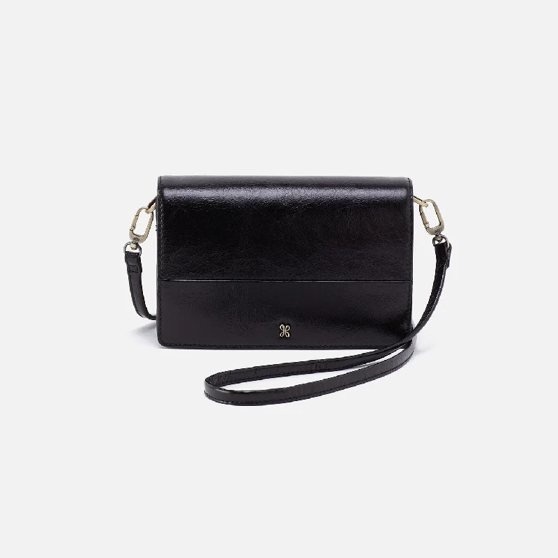 Jill Crossbody In Polished Leather - Black