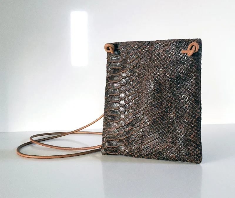 Python Emboss Mini Purse