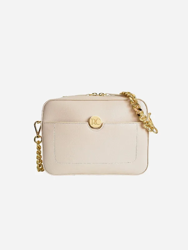 Nomad Apple Leather Vegan Crossbody Bag | Cream