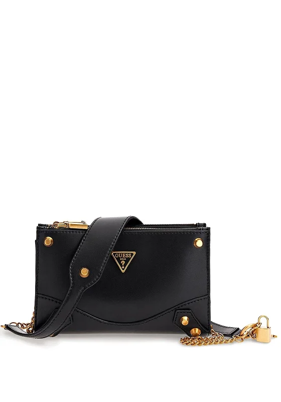 Guess Amantea Charm Mini Crossbody Bag, Black