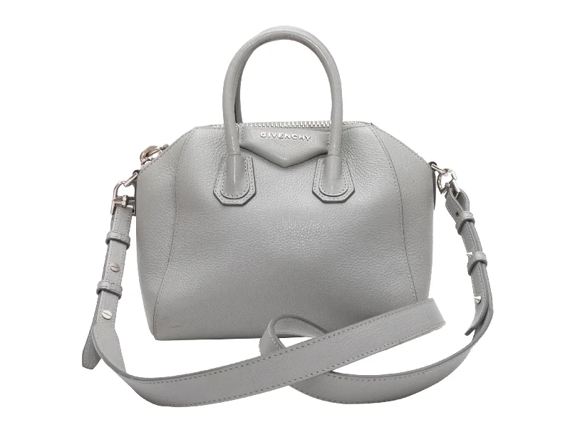 Gray Givenchy Mini Antigona Handbag