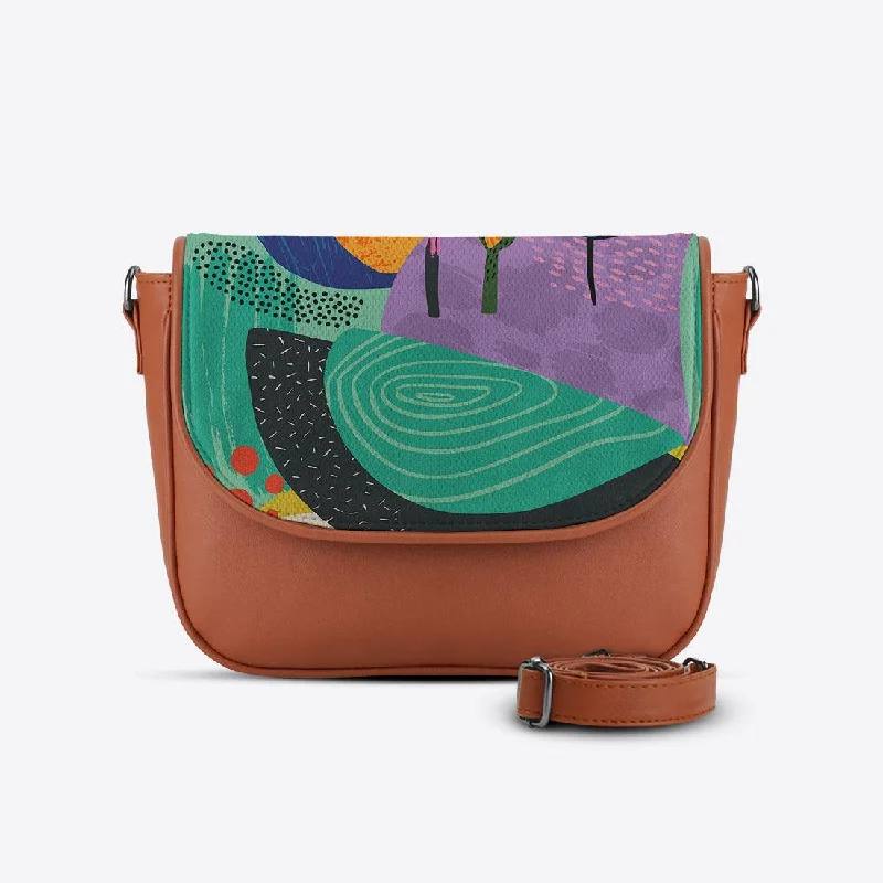 Havana Messenger Crossbody Flow Art