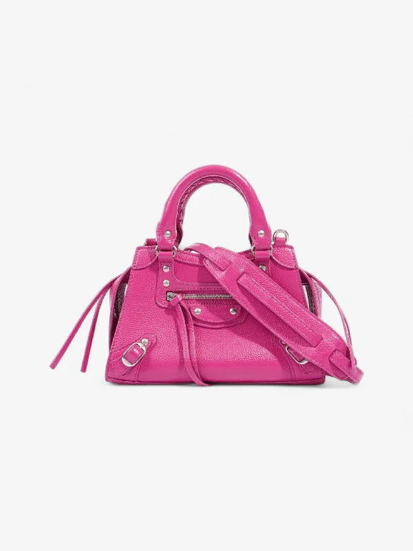 Balenciaga Neo Classic City Hot Pink Leather Mini