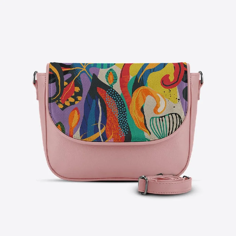 Rose Messenger Crossbody Drawen