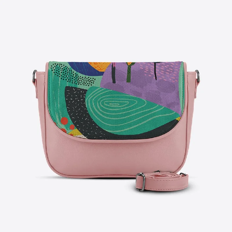 Rose Messenger Crossbody Flow Art