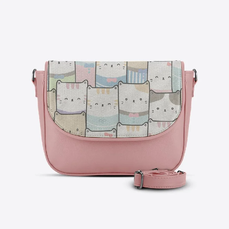 Rose Messenger Crossbody Kitty