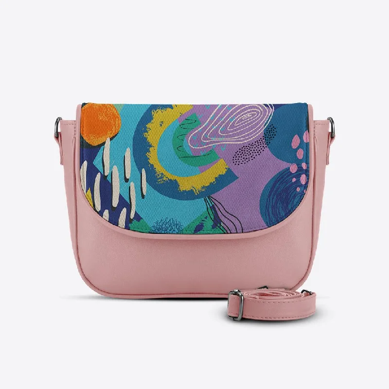 Rose Messenger Crossbody Paint