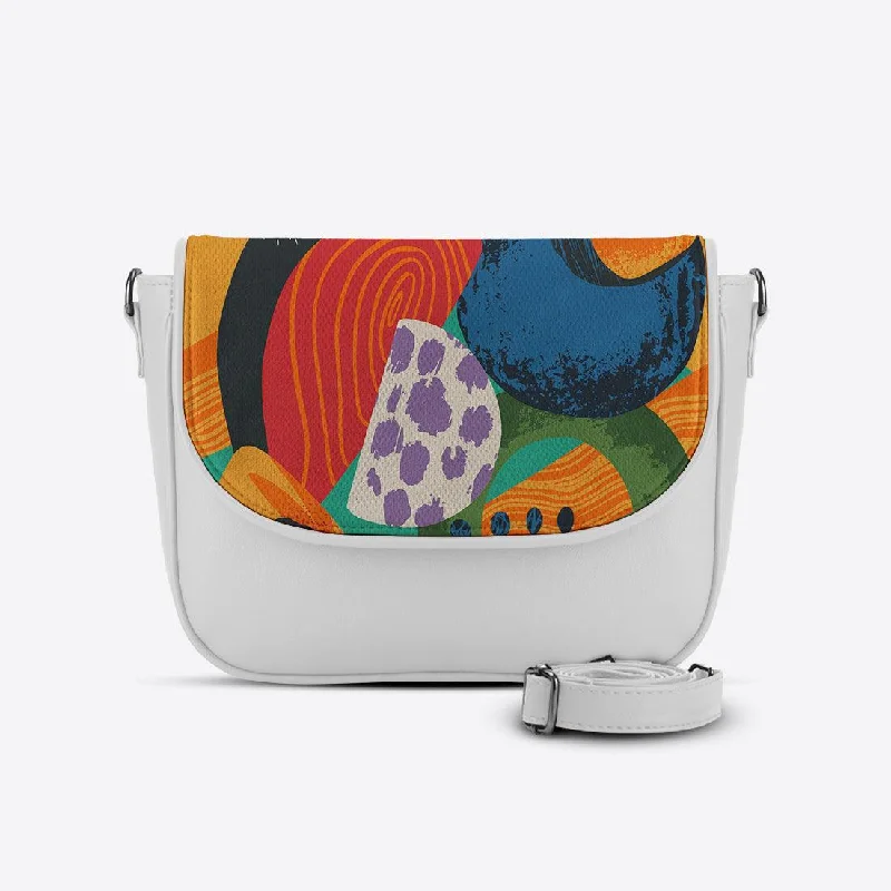 White Messenger Crossbody Art