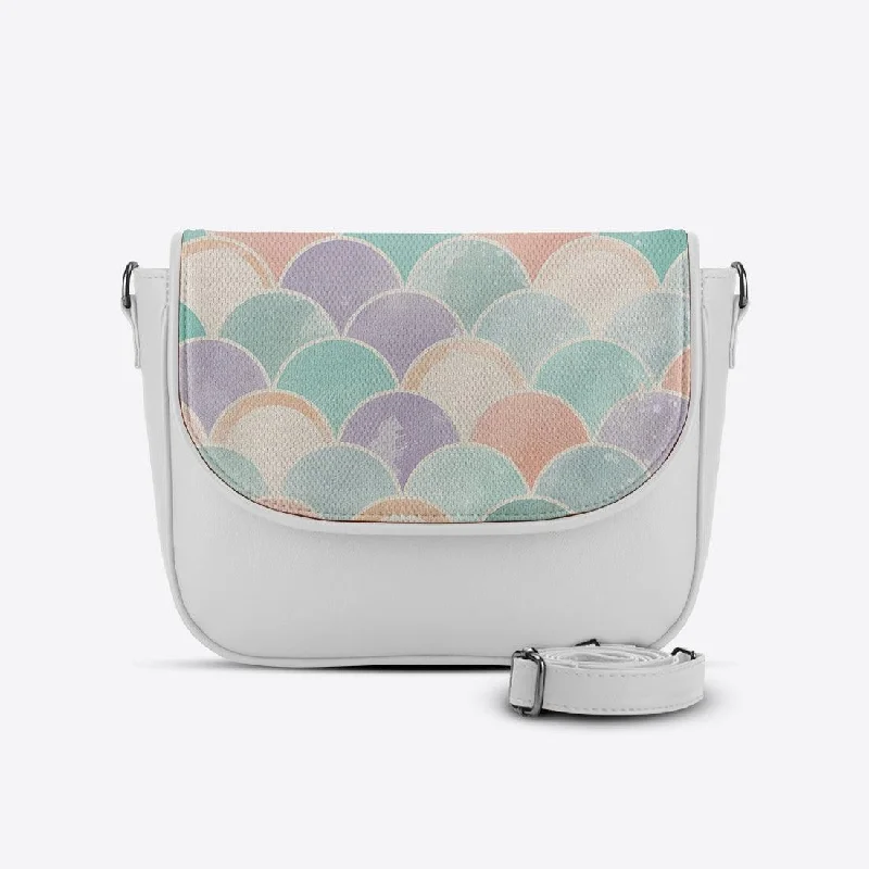 White Messenger Crossbody Prickly Pear