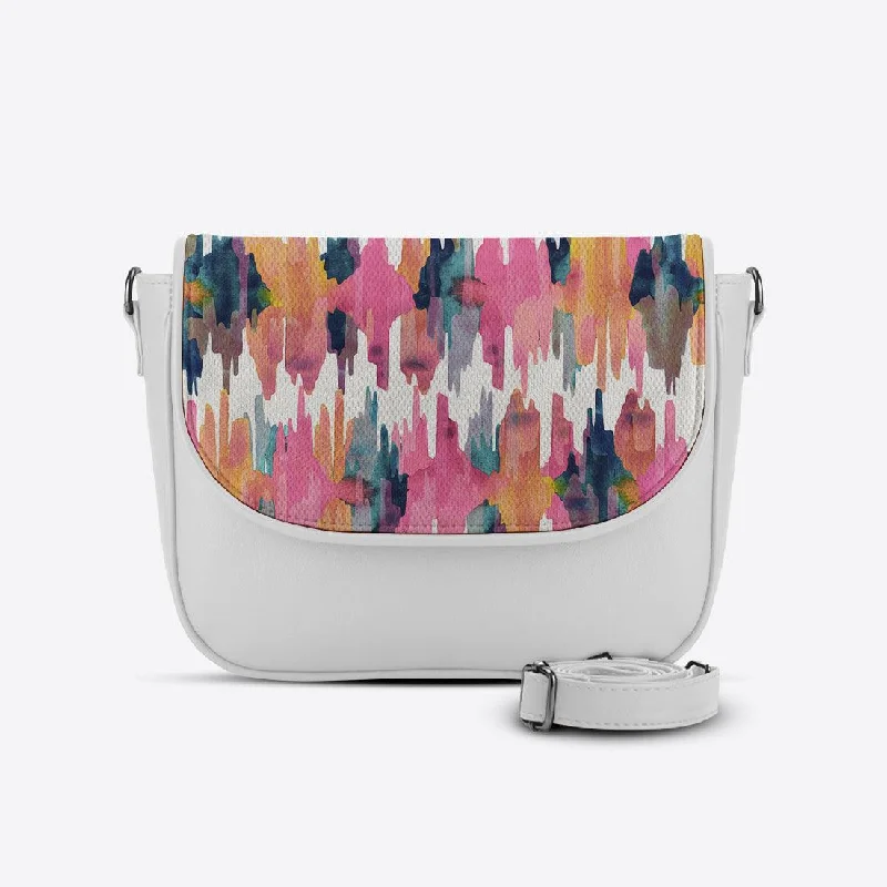 White Messenger Crossbody Rose quarts