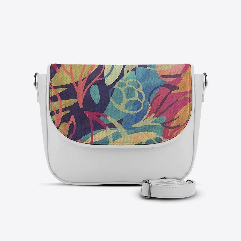 White Messenger Crossbody Sea Herbs