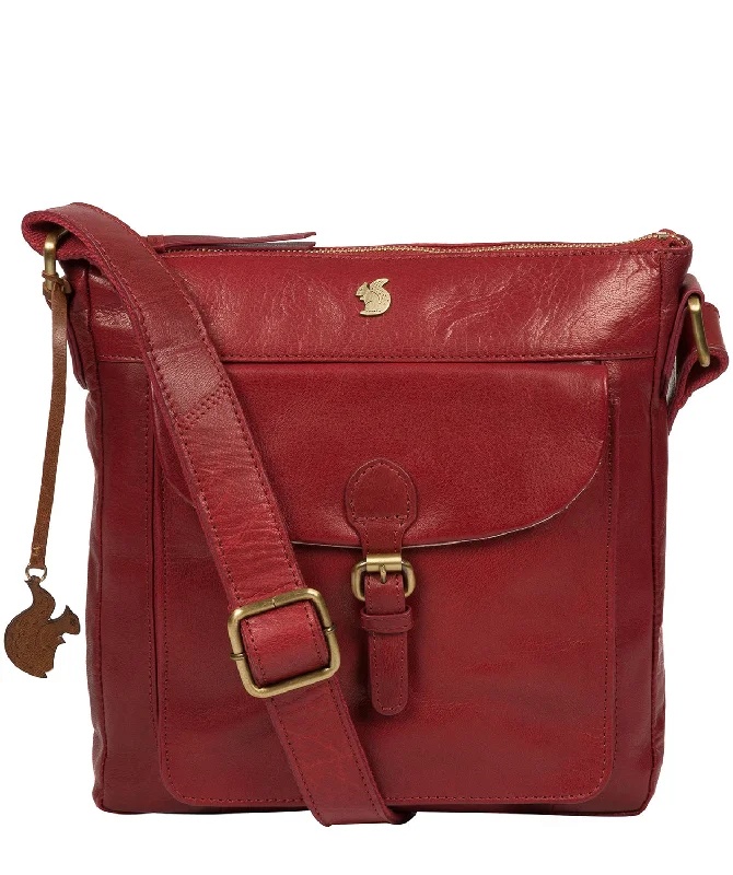 'Josephine' Chilli Pepper Leather Shoulder Bag