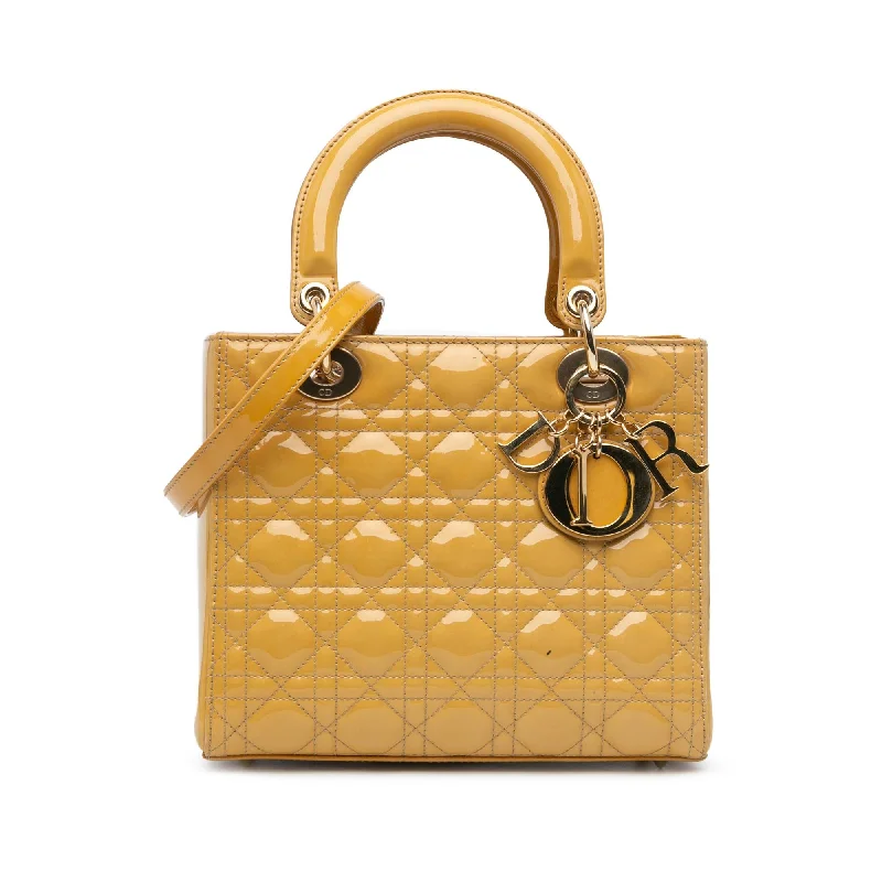 Dior Medium Patent Cannage Lady Dior (SHG-DddUfV)