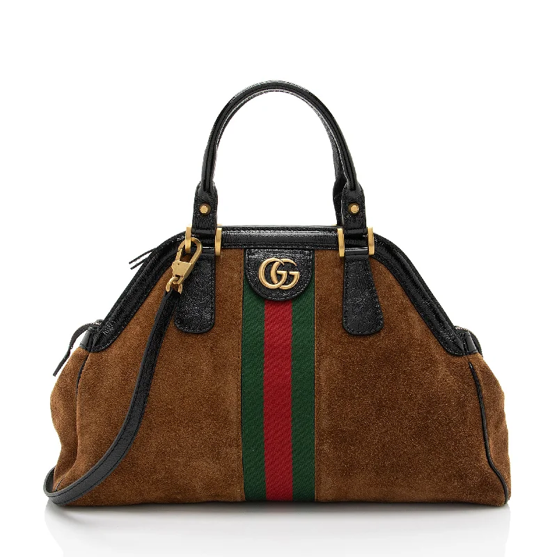 Gucci Suede Ophidia Rebelle Medium Satchel (SHF-ya0JMa)