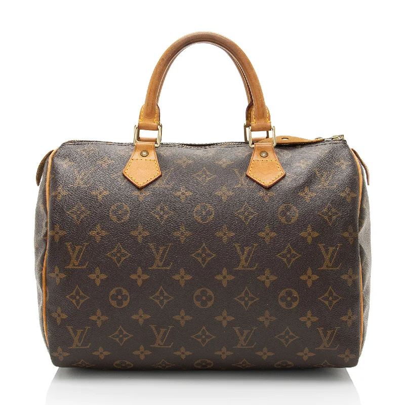 Louis Vuitton Vintage Monogram Canvas Speedy 30 Satchel (SHF-suVW6Y)