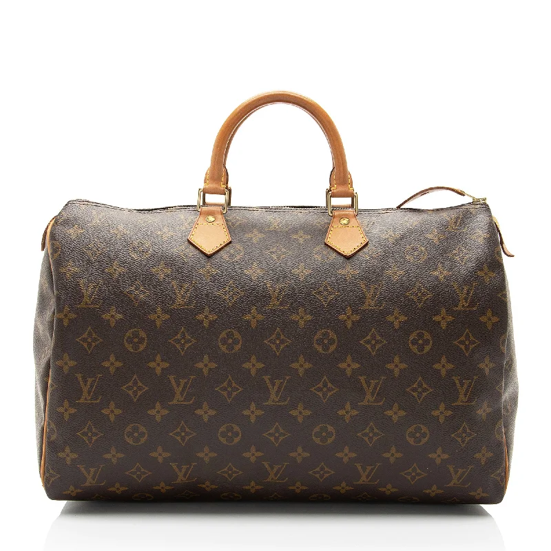 Louis Vuitton Vintage Monogram Canvas Speedy 40 Satchel (SHF-9L1Ijf)